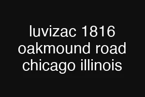 luvizac 1816 oakmound road chicago illinois